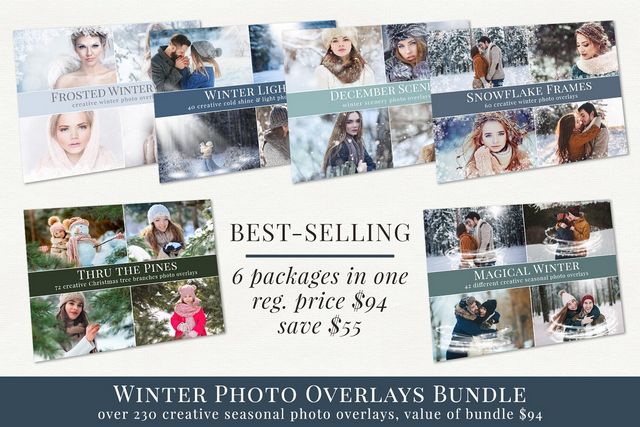 WINTER PHOTO OVERLAYS BUNDLE