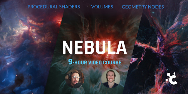 Nebula: Learn Volumes, GeoNodes & More (Eevee-Cycles) – Video Course for Blender